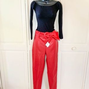 ZARA Faux Leather Pants